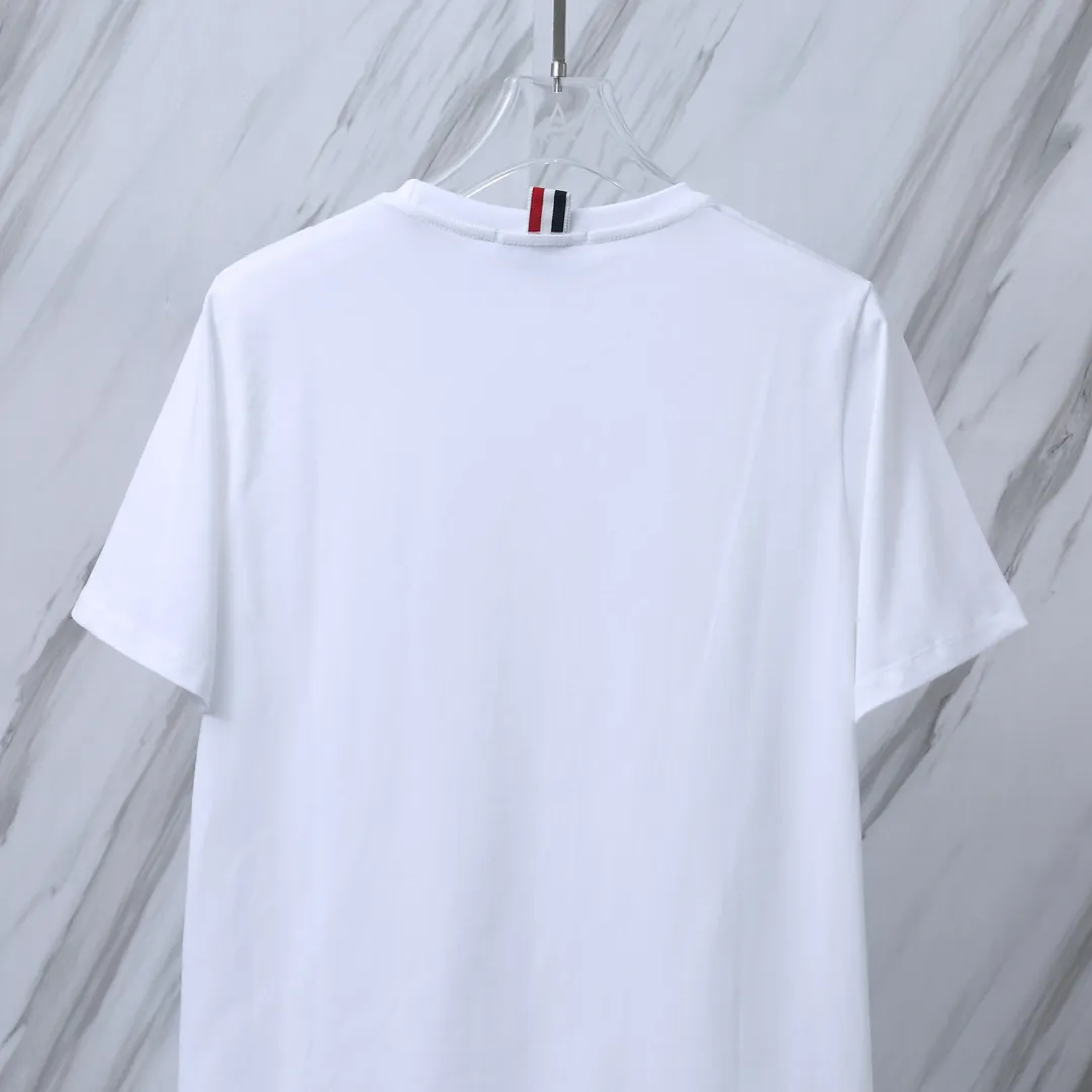 P 105TB # ：T 012A（TB T ） THOM BROWNE TB T 230 Quality + Authentic + Same Style Size：0/1/2/3/4 ：White/Navy Blue